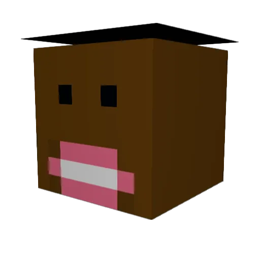 sergej65 Minecraft avatar head, 3D render