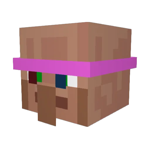 sergeonik Minecraft avatar head, 3D render