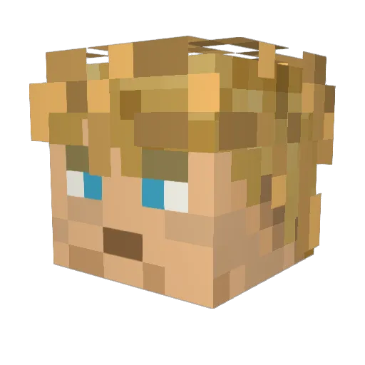 sergey113123 Minecraft avatar head, 3D render