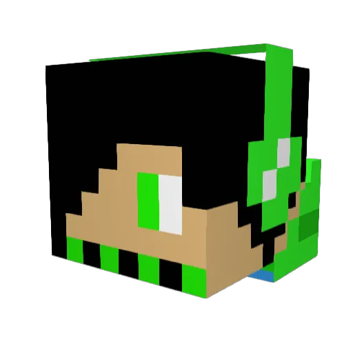sergicat25 Minecraft avatar head, 3D render
