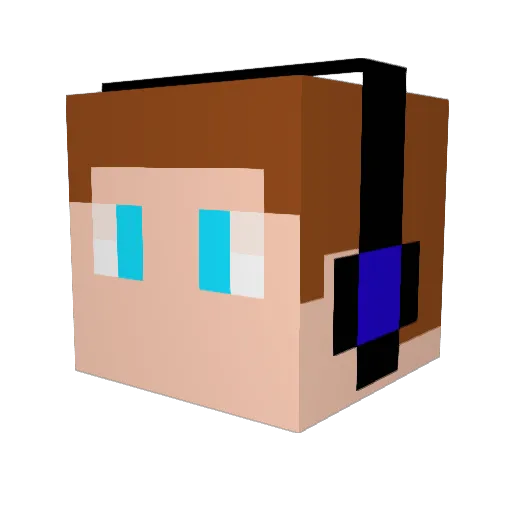 sergio_cobre Minecraft avatar head, 3D render