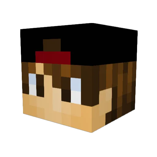 sergiotennis Minecraft avatar head, 3D render