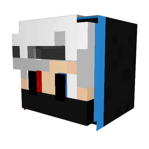 serglia Minecraft avatar head, 3D render