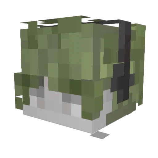 sergr4ty Minecraft avatar head, 3D render