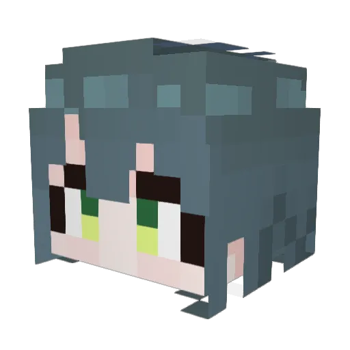 serieen227 Minecraft avatar head, 3D render