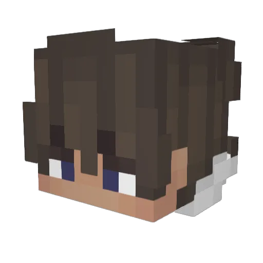 serion_080 Minecraft avatar head, 3D render