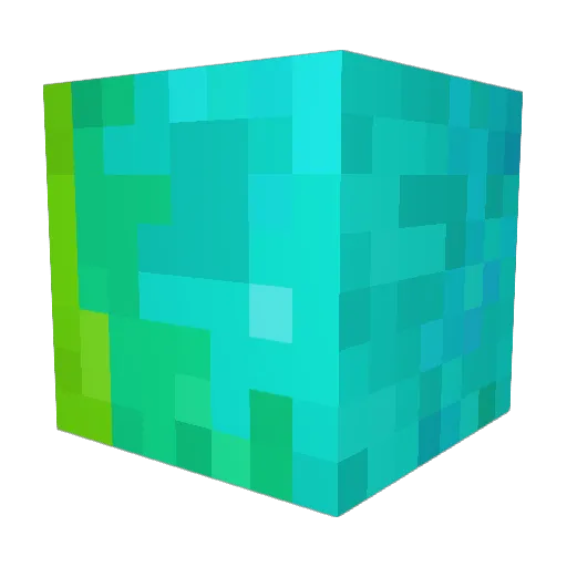 serious_btw Minecraft avatar head, 3D render
