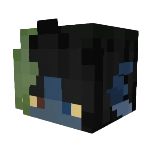 seriouslyEl Minecraft avatar head, 3D render