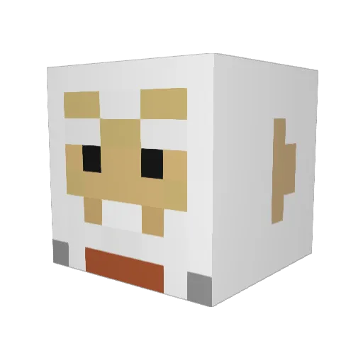 serkaz97 Minecraft avatar head, 3D render