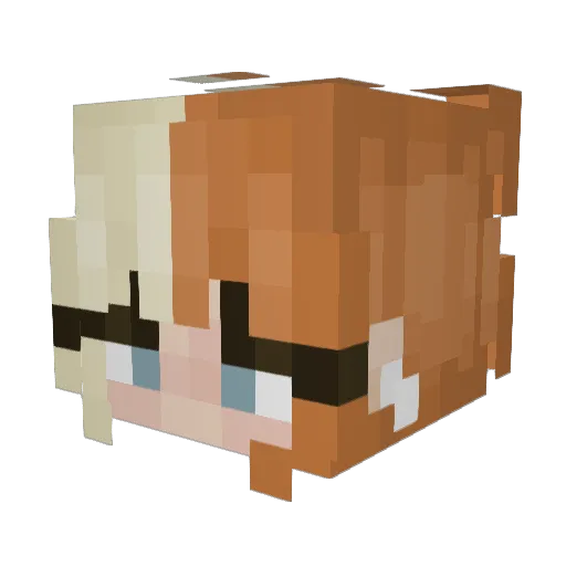 sermrimoon Minecraft avatar head, 3D render