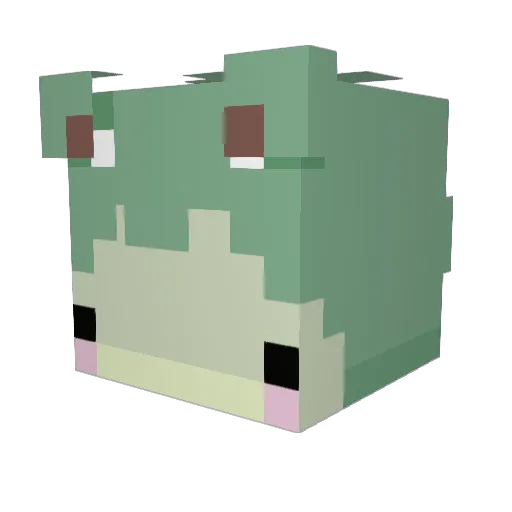 serobin_b01 Minecraft avatar head, 3D render