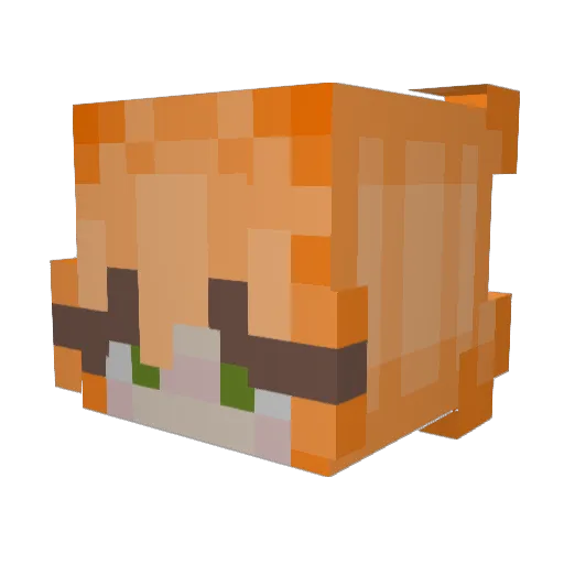 seroias Minecraft avatar head, 3D render