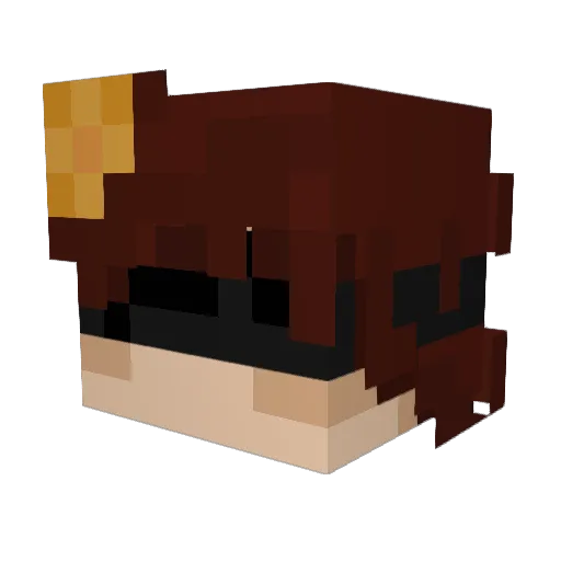 serpserp Minecraft avatar head, 3D render