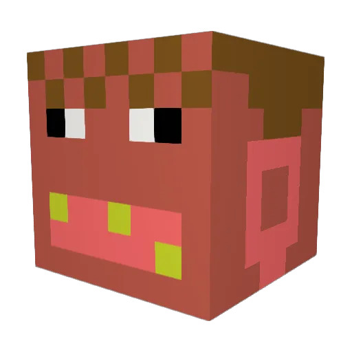 serralheiro77 Minecraft avatar head, 3D render