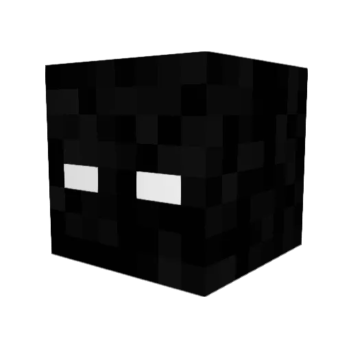 serrghi Minecraft avatar head, 3D render