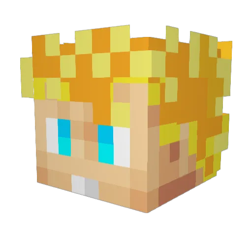sersonic99 Minecraft avatar head, 3D render