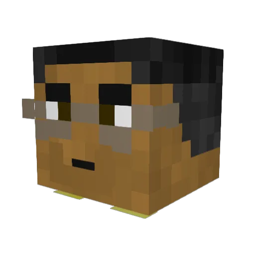 sertacospros Minecraft avatar head, 3D render