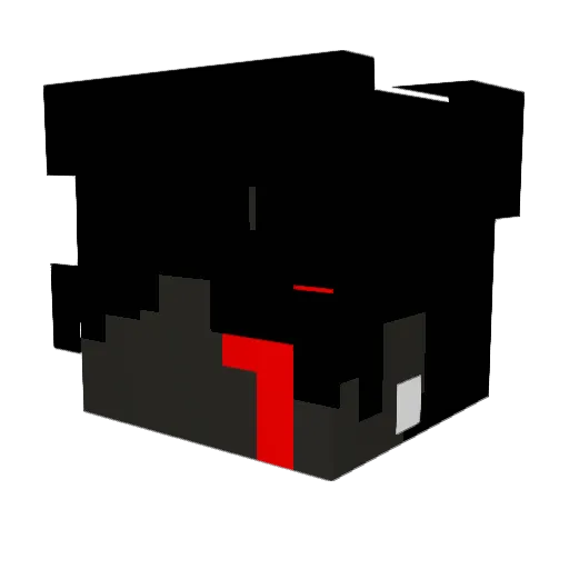 serunt Minecraft avatar head, 3D render