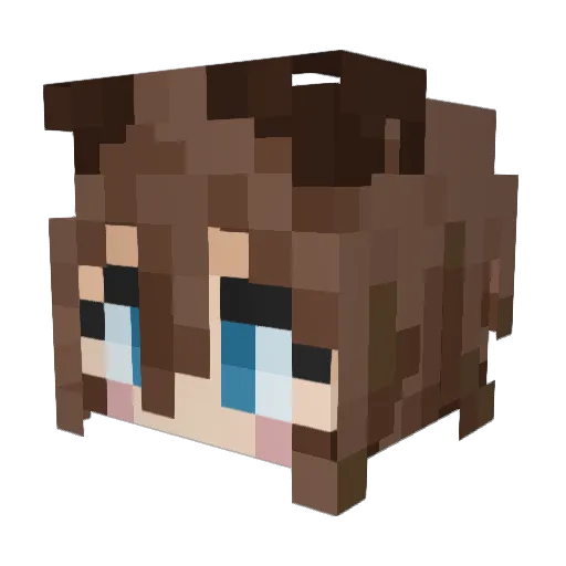 serval_irl Minecraft avatar head, 3D render
