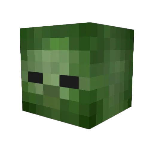 serverdelay Minecraft avatar head, 3D render