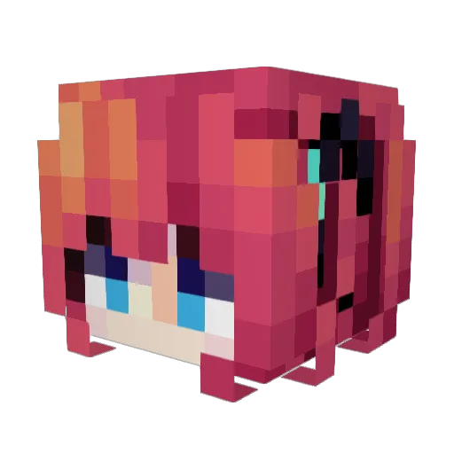 servinity Minecraft avatar head, 3D render
