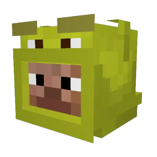serwase Minecraft avatar head, 3D render