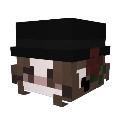 serysler Minecraft avatar head, 3D render