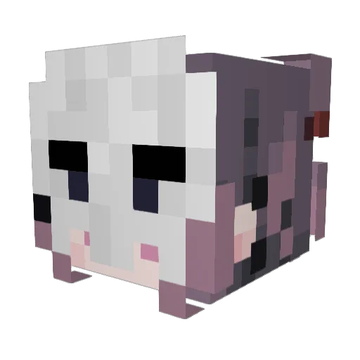 sesam3 Minecraft avatar head, 3D render