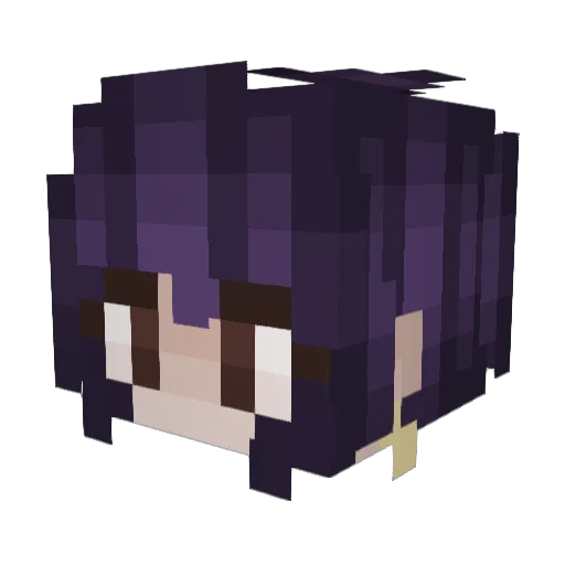 sesame_blue Minecraft avatar head, 3D render