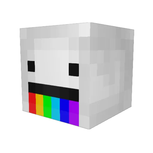 sesegawa Minecraft avatar head, 3D render