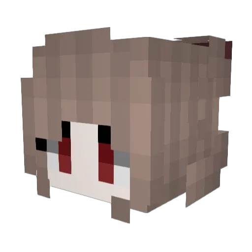 sesena3 Minecraft avatar head, 3D render