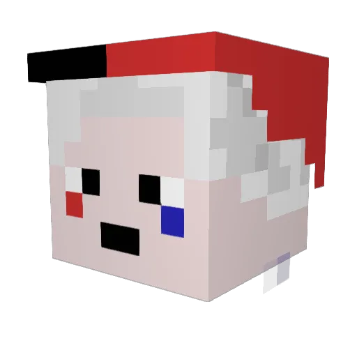 seseragi_0413 Minecraft avatar head, 3D render