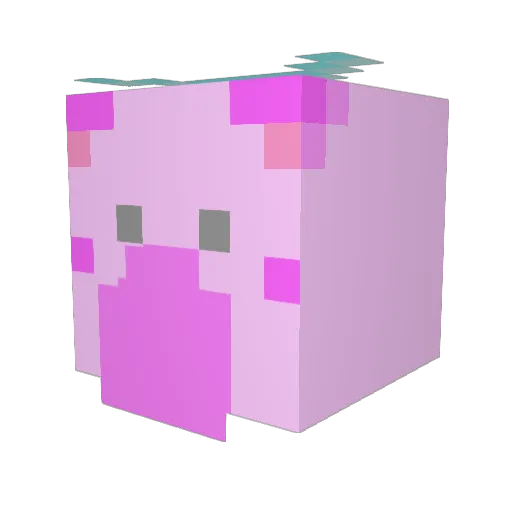 seshimu Minecraft avatar head, 3D render
