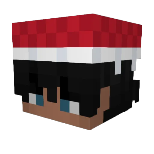 seshon Minecraft avatar head, 3D render