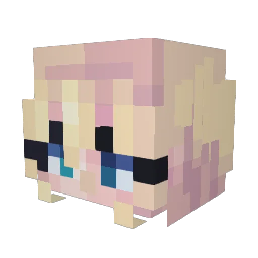 sesim Minecraft avatar head, 3D render