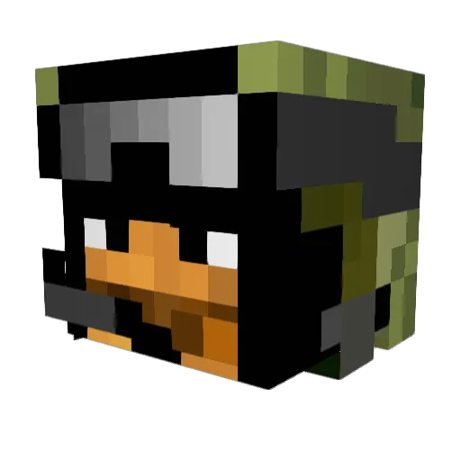 sesst Minecraft avatar head, 3D render