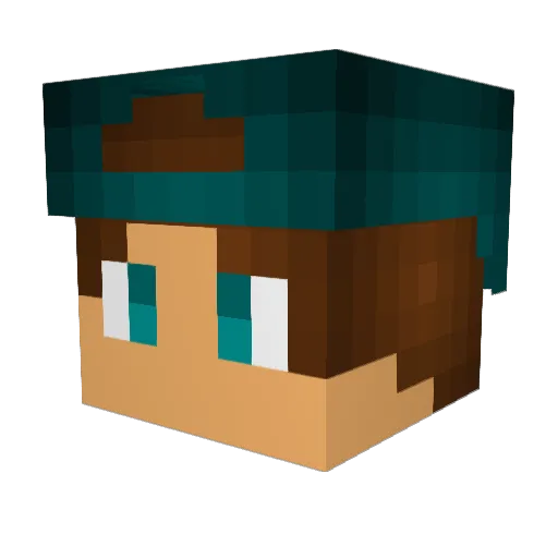 sestheo Minecraft avatar head, 3D render