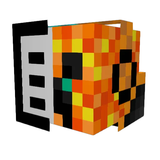 setann Minecraft avatar head, 3D render