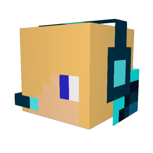 setemine2323 Minecraft avatar head, 3D render