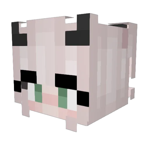 setget Minecraft avatar head, 3D render