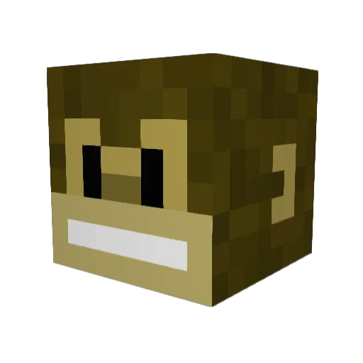 sethcraftmine Minecraft avatar head, 3D render