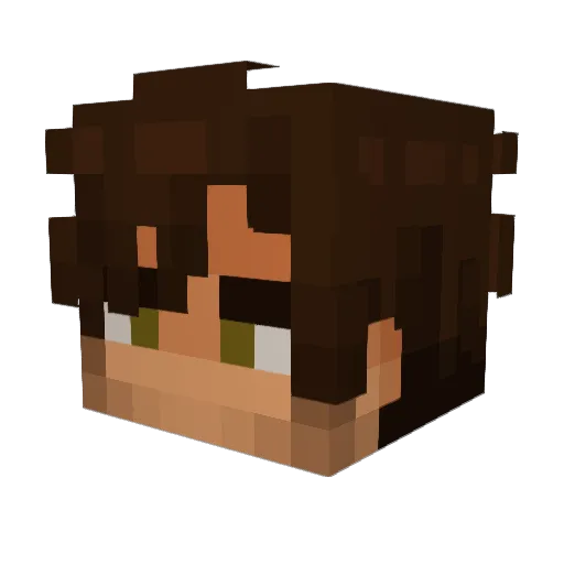sethicc Minecraft avatar head, 3D render