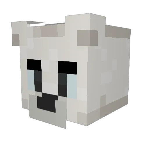 sethinBLACK Minecraft avatar head, 3D render