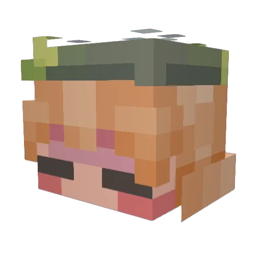 sethishbeans Minecraft avatar head, 3D render