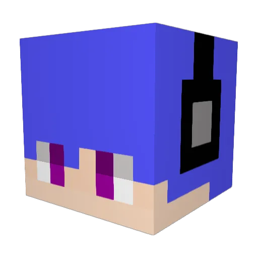 sethkim Minecraft avatar head, 3D render