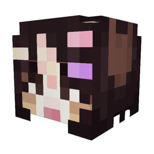 sethluvr Minecraft avatar head, 3D render