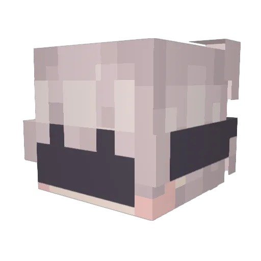 sethzy Minecraft avatar head, 3D render