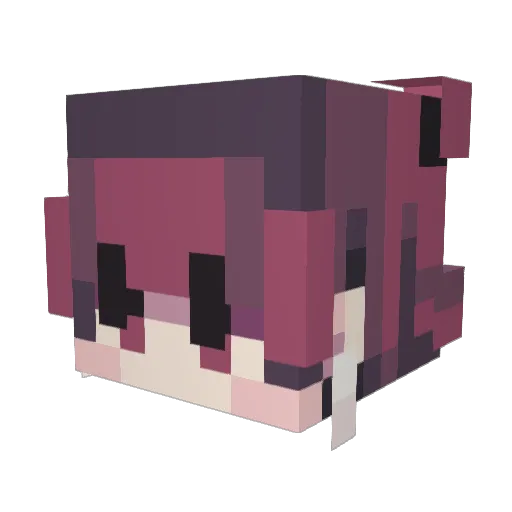setpzr Minecraft avatar head, 3D render