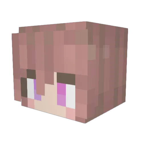 setsukaM Minecraft avatar head, 3D render