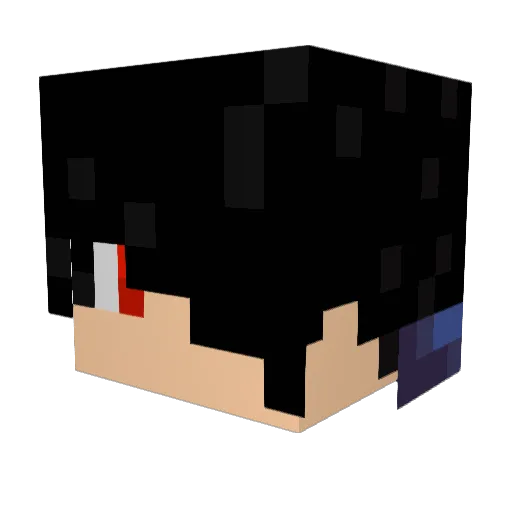 seudox Minecraft avatar head, 3D render